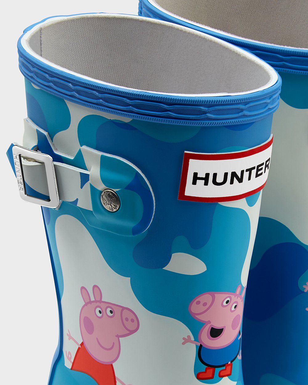 Botas de Lluvia Hunter Niños - Original Little Peppa Pig - Azules - CJFWQNM-86